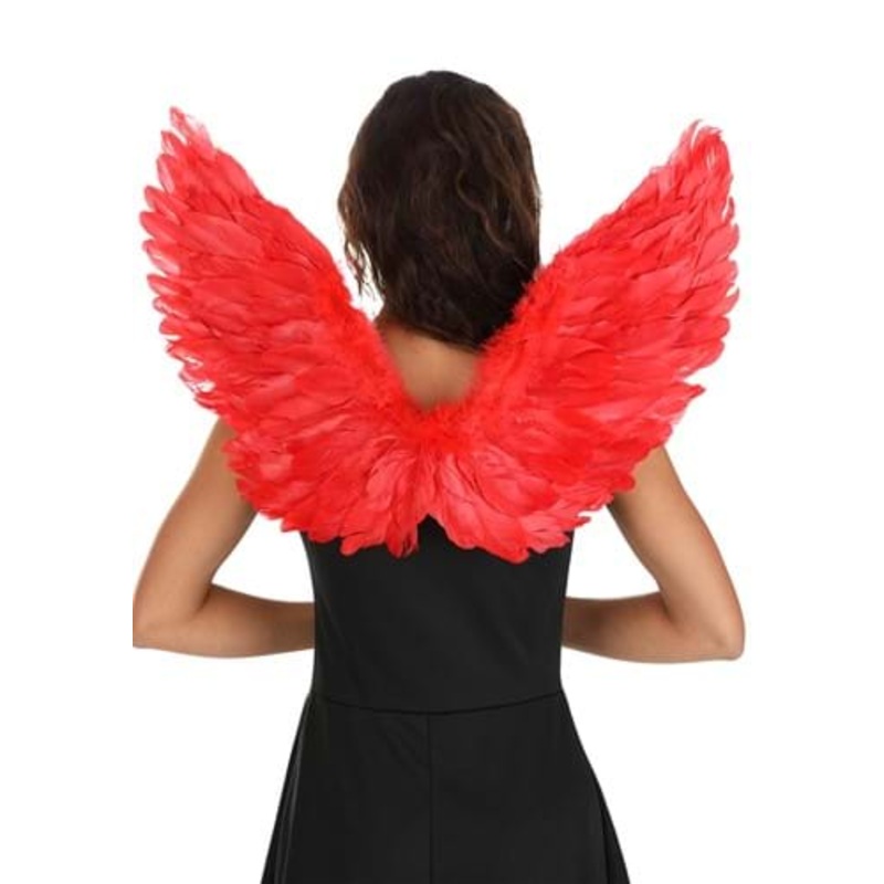 Devilish Angel Red Costume Wings Standard