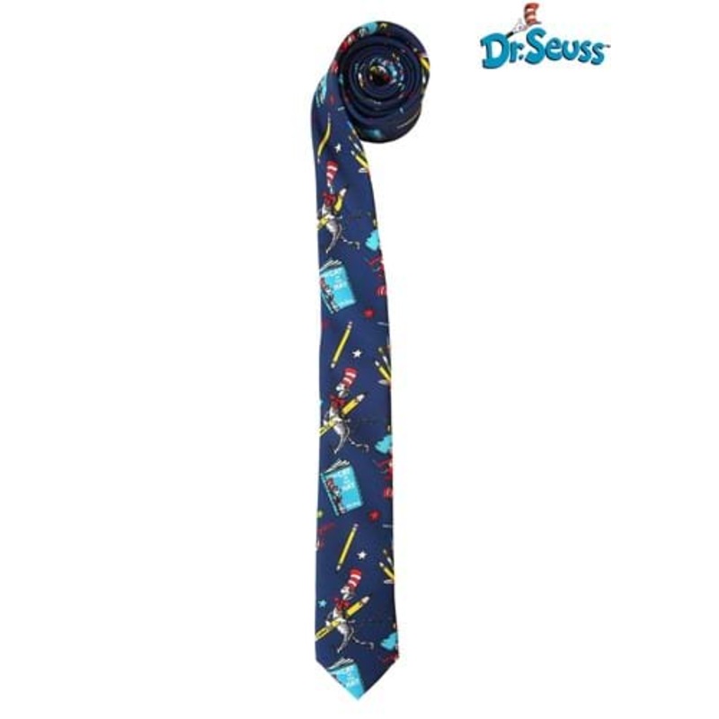 Dr. Seuss Reading Pattern Necktie Standard