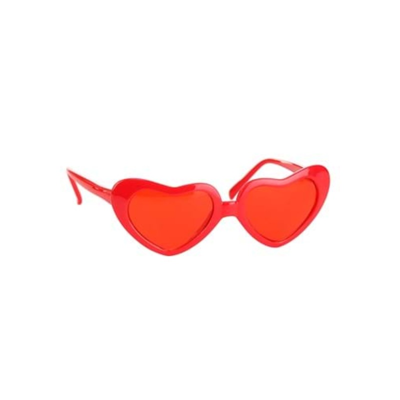 Red Sweetheart Costume Glasses Standard