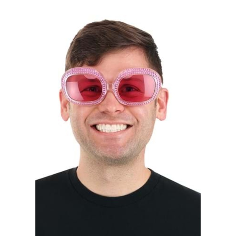 Square Piano Player Pink Costume Glasses Standard