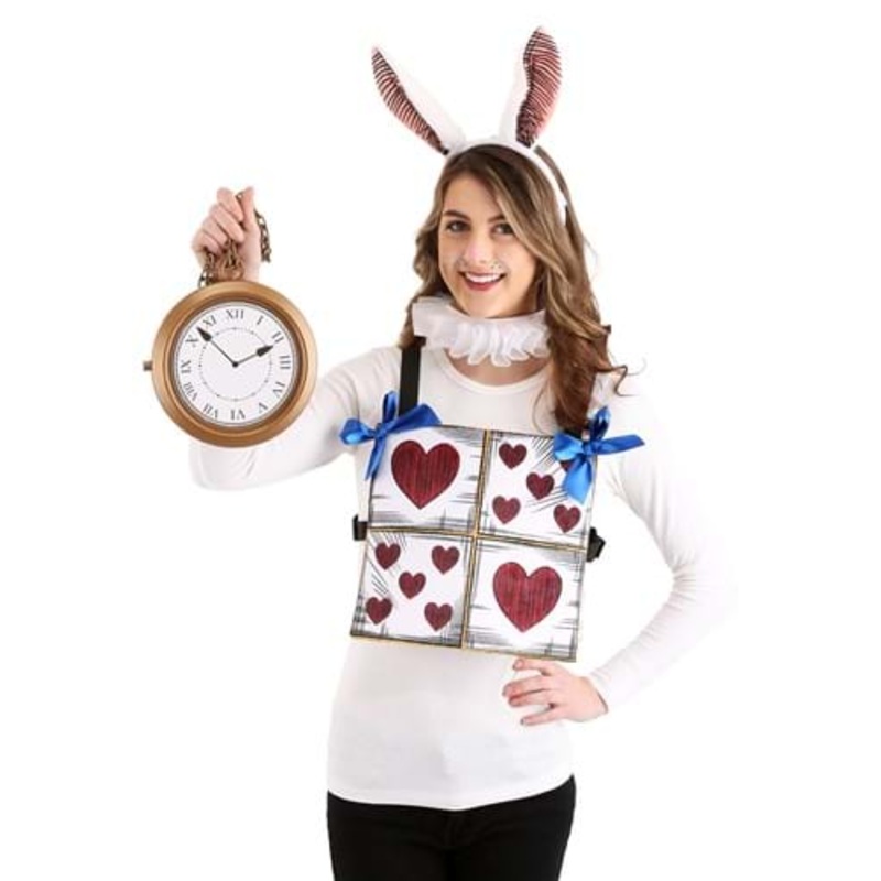White Rabbit Costume Kit for Adults Standard