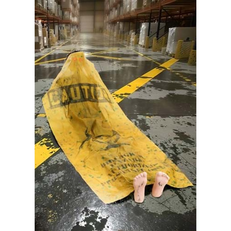 5.5FT Radioactive Resurrection Animated Sit Up Body Decoration - Scream Saver Standard