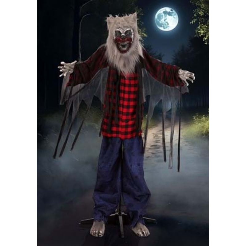 5FT Lycan Lucian Animatronic Werewolf Decoration - Scream Saver Standard