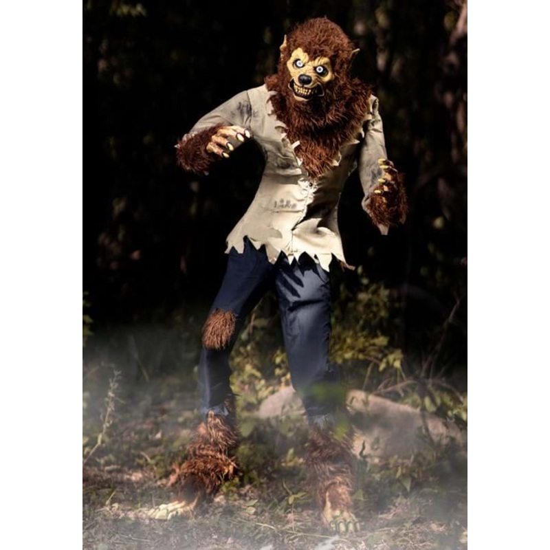 6 Foot Feral Werewolf Animatronic Seasonal Visions International Decoration Standard