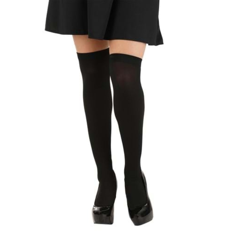 Black Over The Knee Stockings for Women Standard