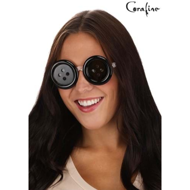 Coraline Button Eye Glasses for Adults Standard