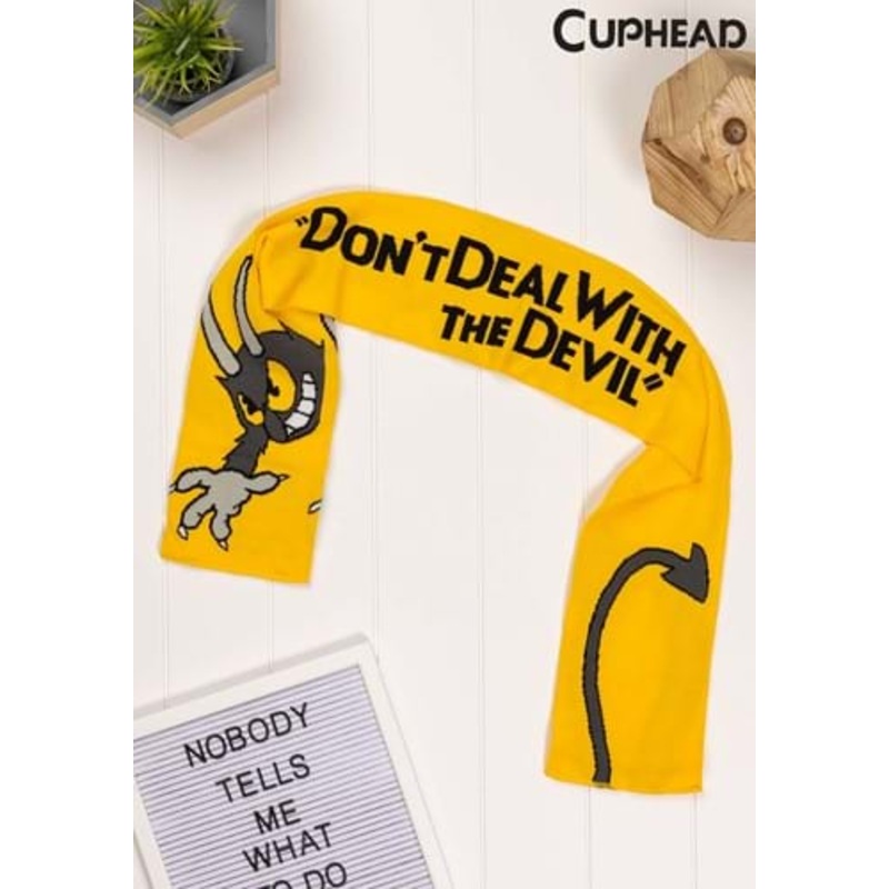 Cuphead The Devil Knitted Scarf Standard
