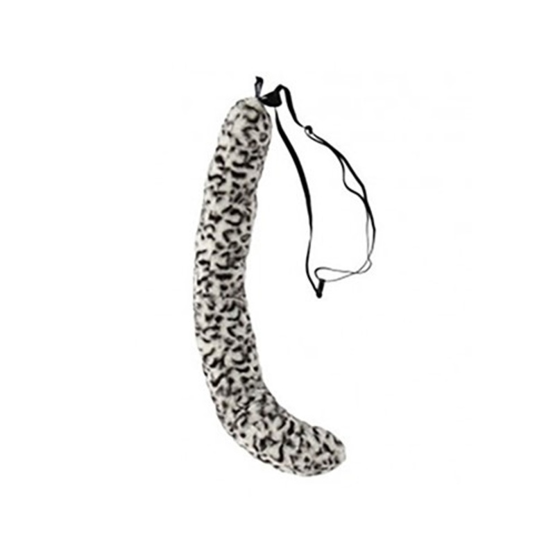 Deluxe Snow Leopard Plush Tail Standard