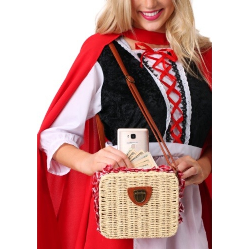 Gingham Basket Purse Accessory Standard