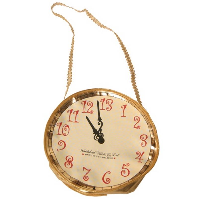 Gold Alice Clock Costume Purse Standard