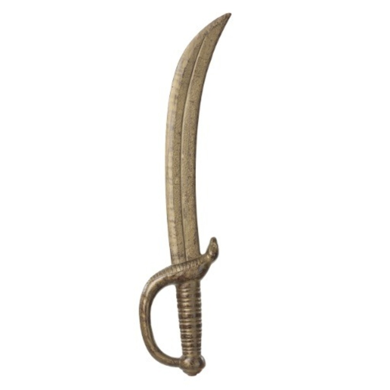 Golden Costume Pirate Cutlass Accessory Standard