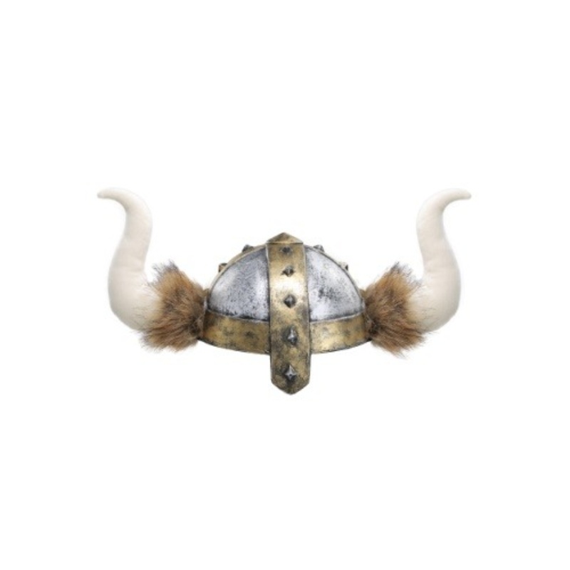 Horned Viking Costume Helmet for Kids Standard