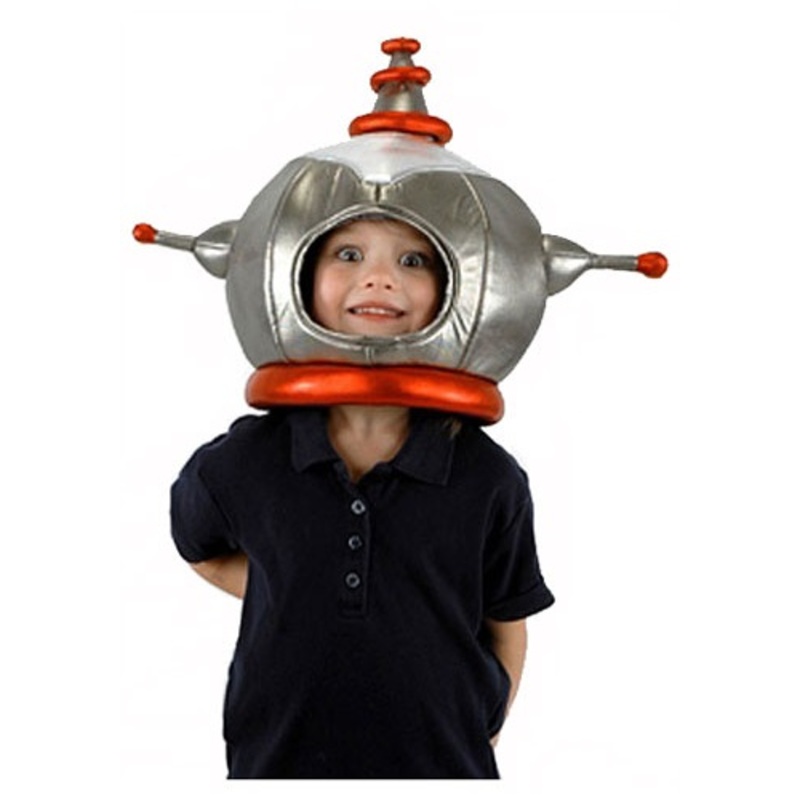 Kid's Space Robot Plush Costume Hat Accessory Standard
