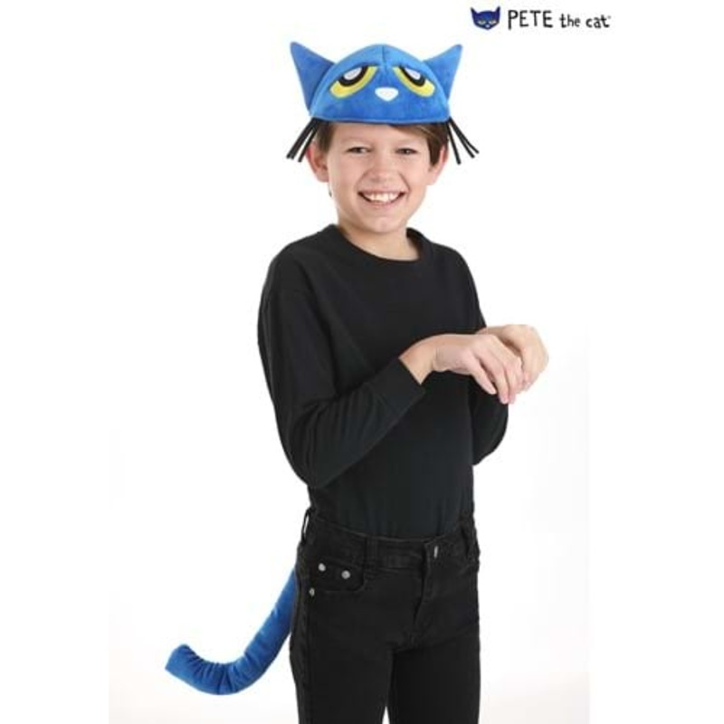 Pete the Cat Face Headband and Tail Costume Kit Standard