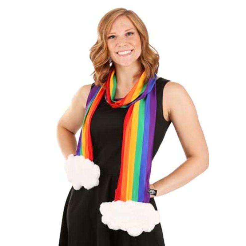 Rainbow Scarf with a Hidden Pocket Standard