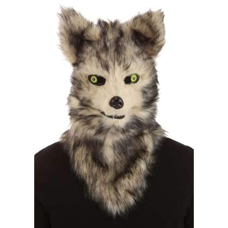 Wolf Mask with Mouth Mover for Adults Standard