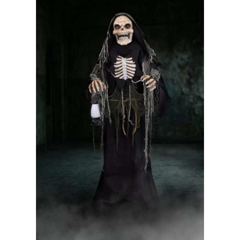 5.4FT Animated Wraithlike Reaper Halloween Decoration - Scream Saver Standard