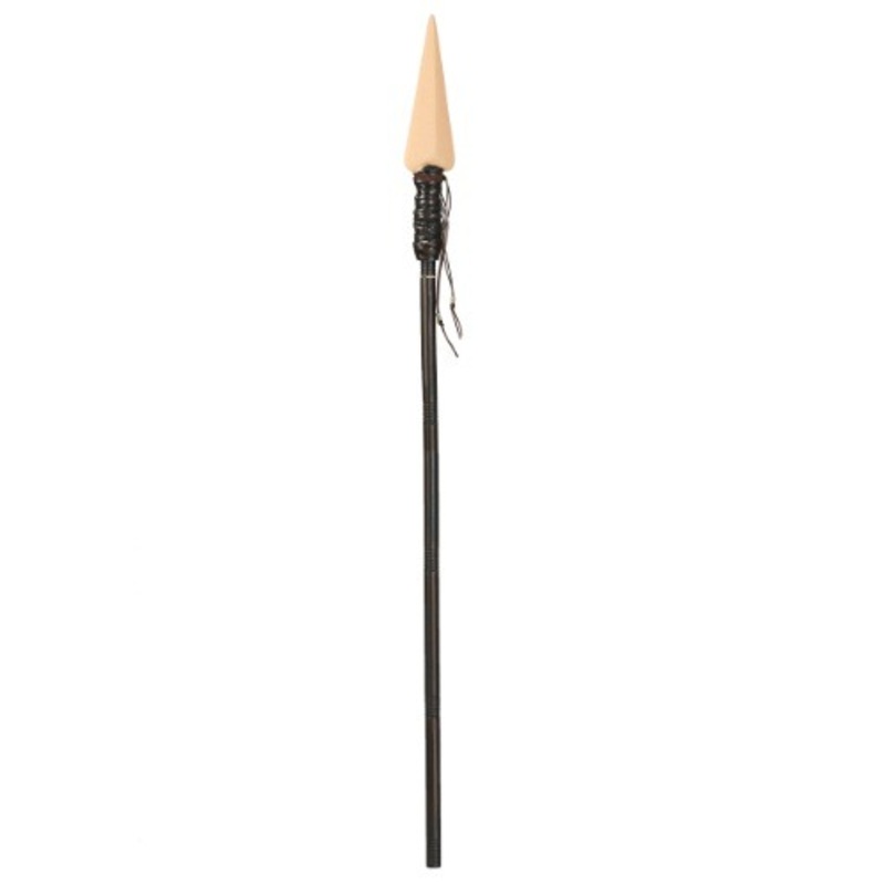 57-Inch Faux Bone Tip Costume Spear Standard
