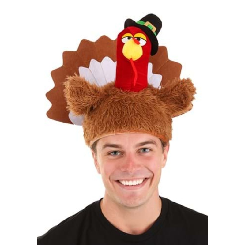 Adult Gobbler Plush Costume Hat Standard