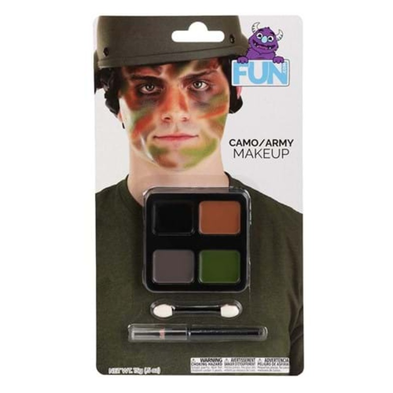 Army Camo Costume Makeup Kit Standard