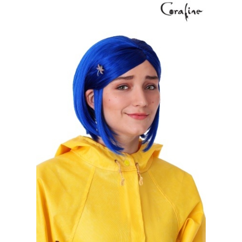 Coraline Blue Costume Wig for Women Standard