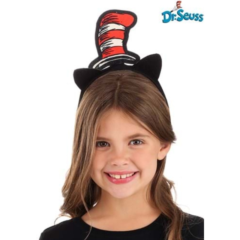 Glittery Dr. Seuss Cat in the Hat Headband Costume Accessory Standard