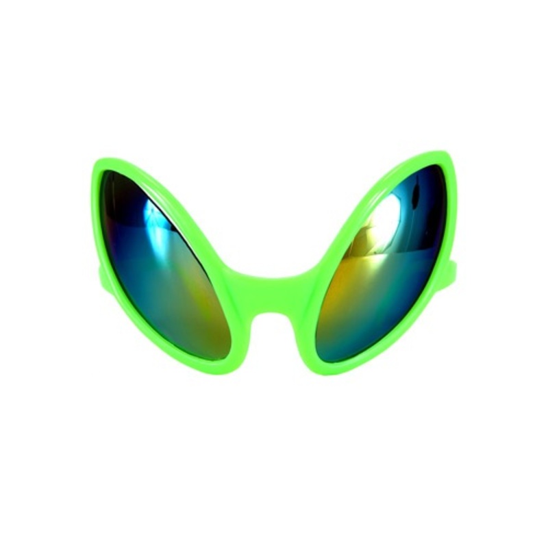 Green Close Encounter Alien Glasses Standard