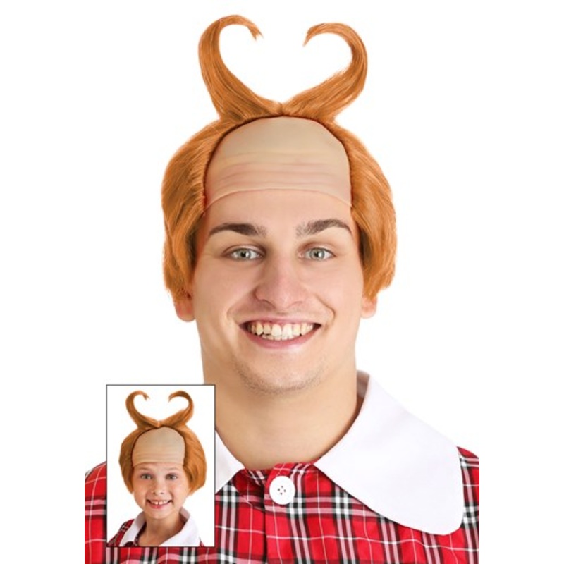 Horned Orange Munchkin Costume Wig Standard