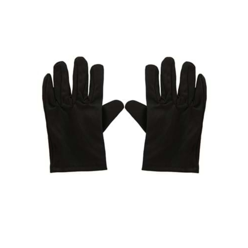 Kid's Black Costume Gloves Standard