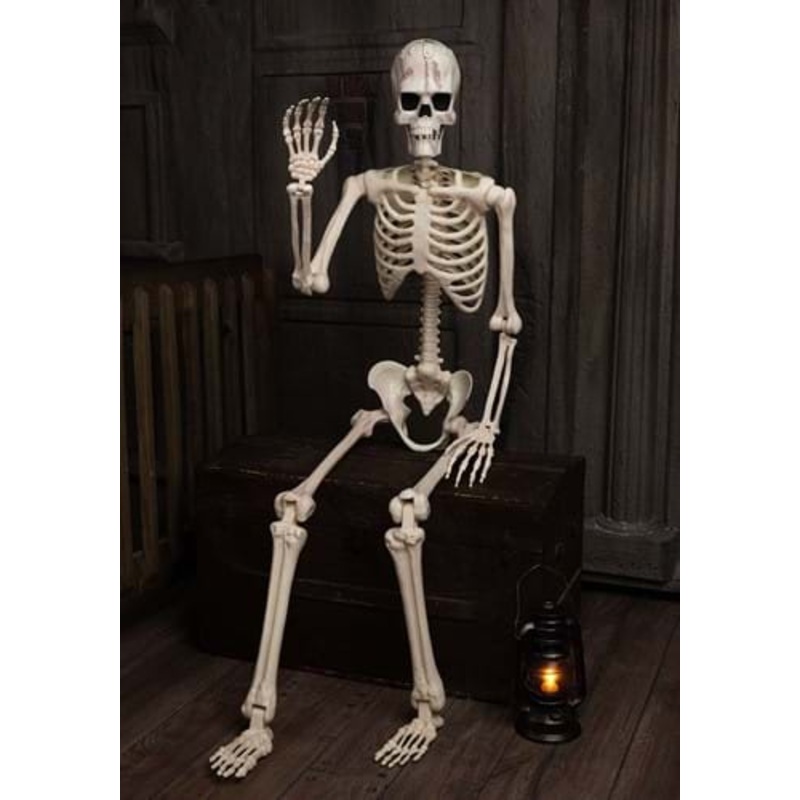Poseable Frankenstein Skeleton Halloween Decoration Standard
