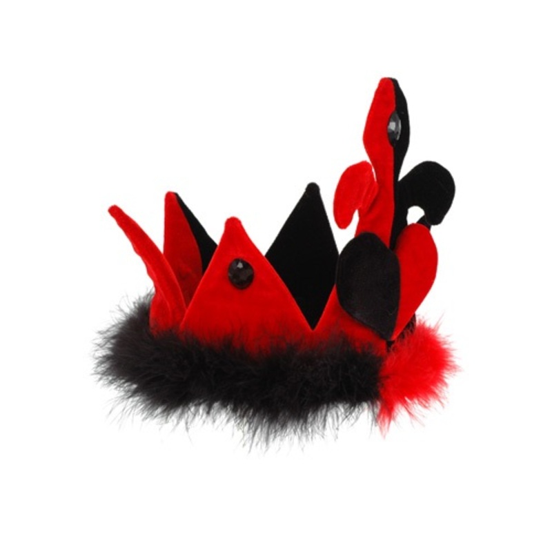 Queen of Hearts Crown Costume Hat Accessory Standard