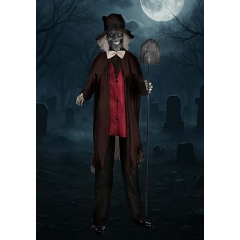 7.5FT Gregor the Grave Digger Animated Decoration - Scream Saver Standard