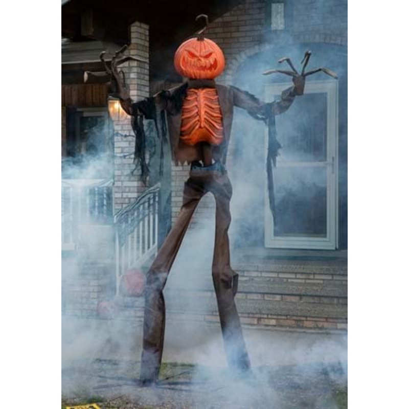 8FT Giant Animated Scarecrow Pumpkin Decoration Standard