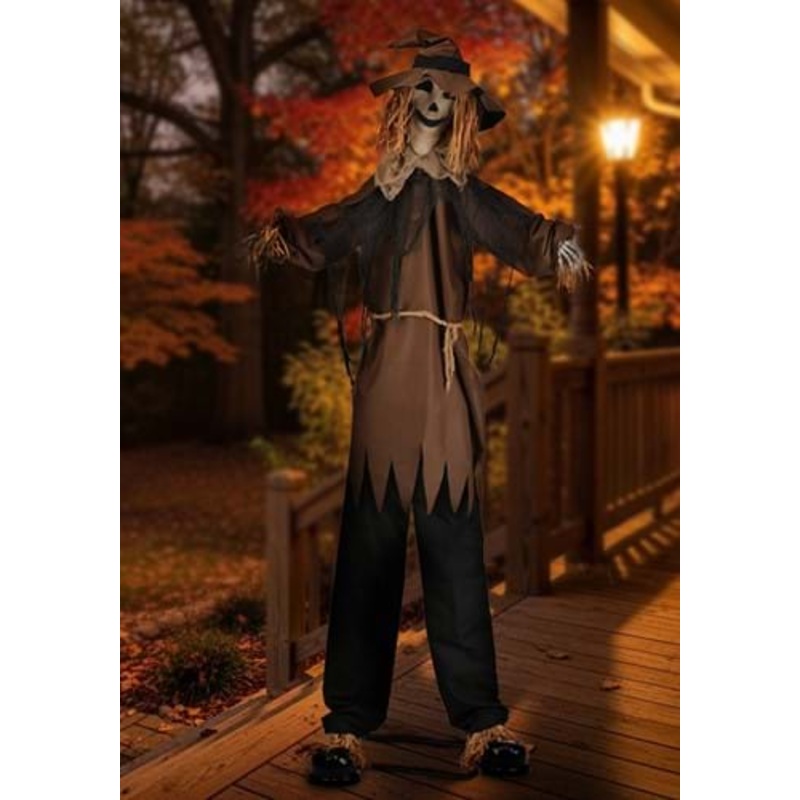 8FT Hellgore the Haunted Scarecrow Animated Decoration - Scream Saver Standard