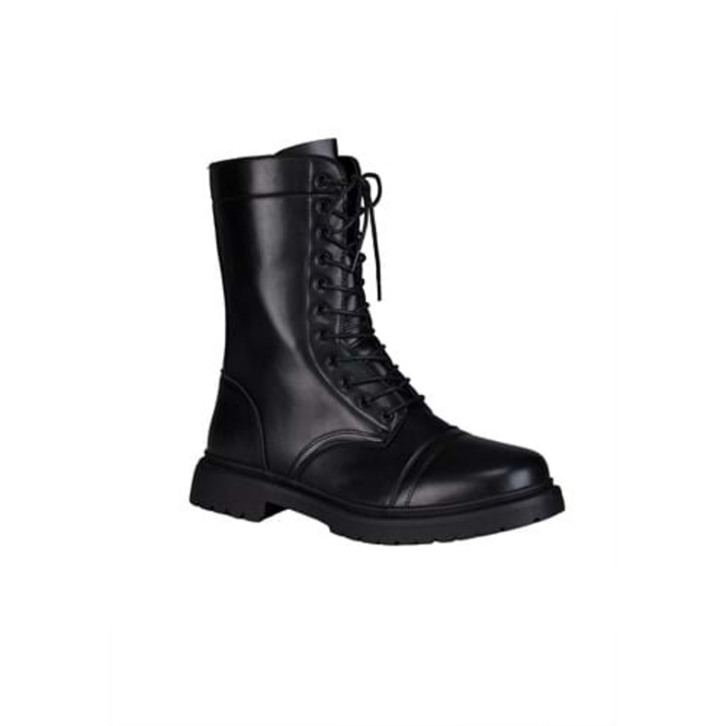 Adult Black Costume Combat Boots Size 5