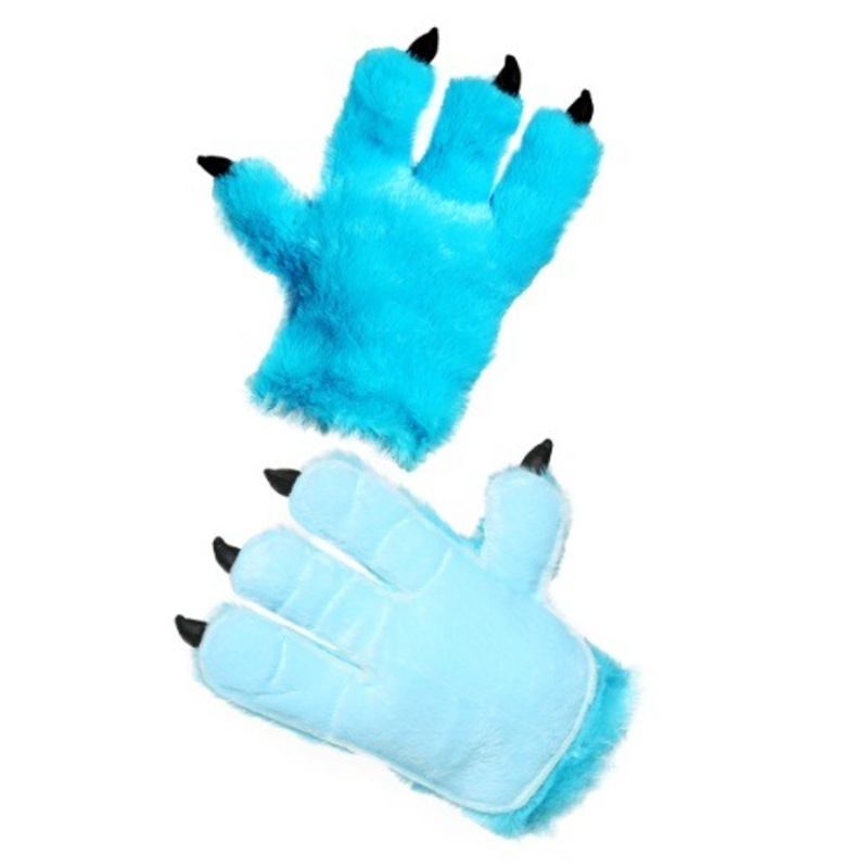 Adult Blue Monster Hands Standard
