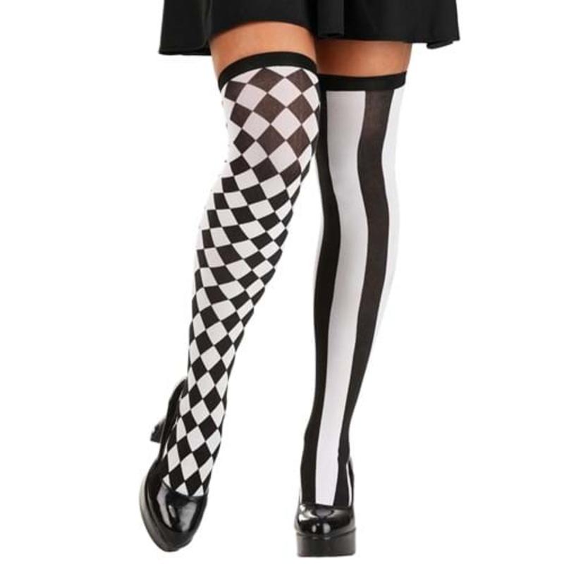 Harlequin Thigh High Stockings for Women Standard