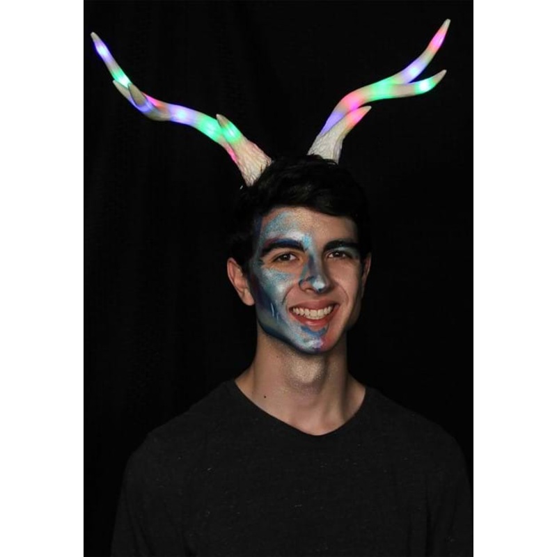 Light-Up Multicolor Deer LumenHorns Costume Antlers Standard