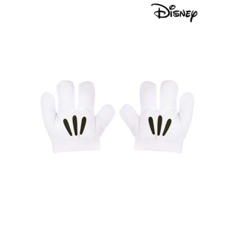 Mickey Mouse White Costume Gloves for Kids Standard