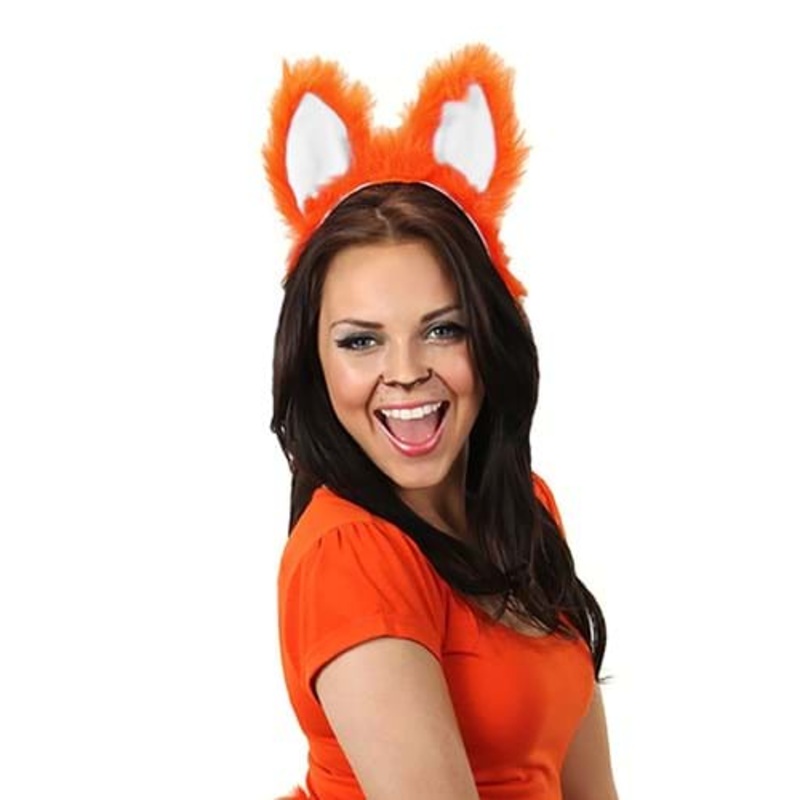 Moving Sound Activated Fox Ears Costume Headband Standard