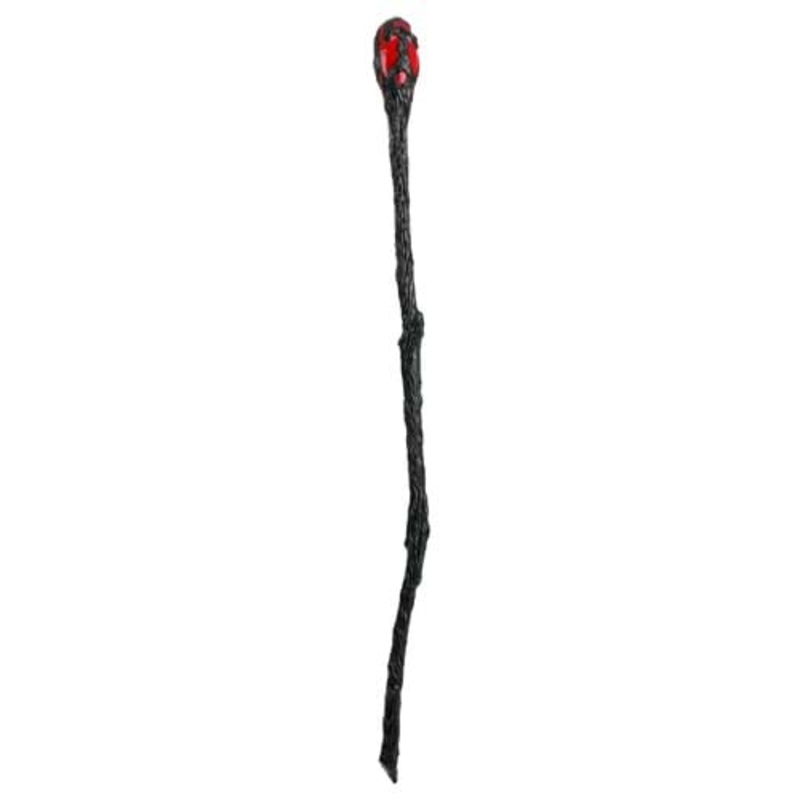Red Weathered Warlock Costume Staff Standard