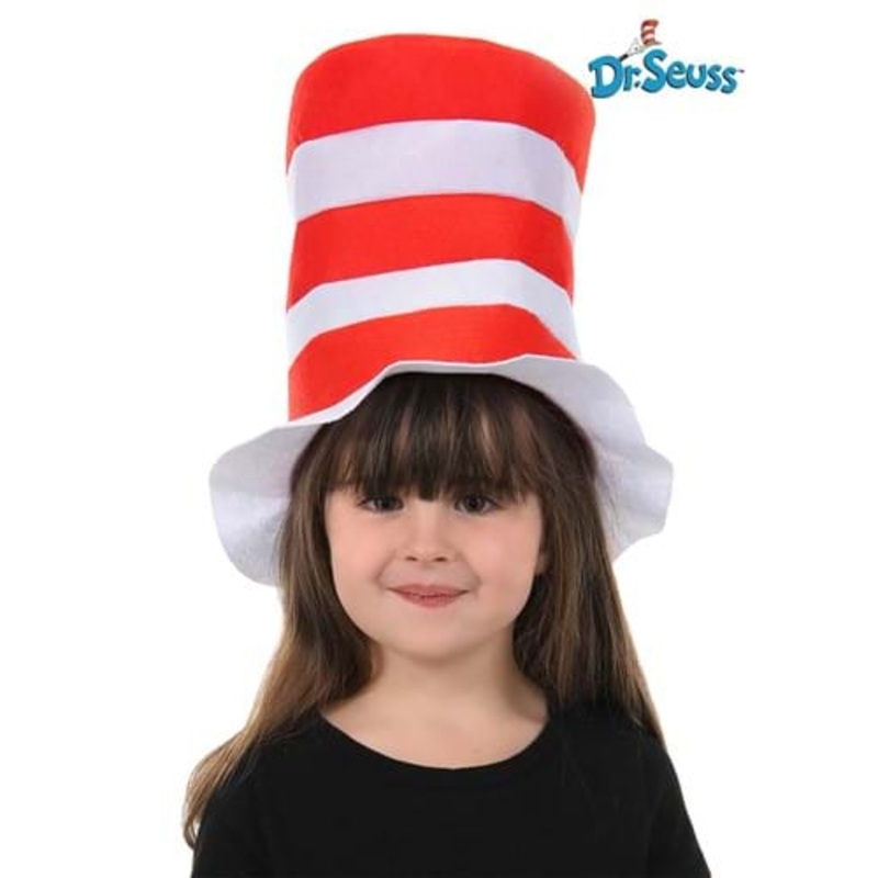 The Cat in the Hat Felt Stovepipe Costume Accessory for Kids Standard
