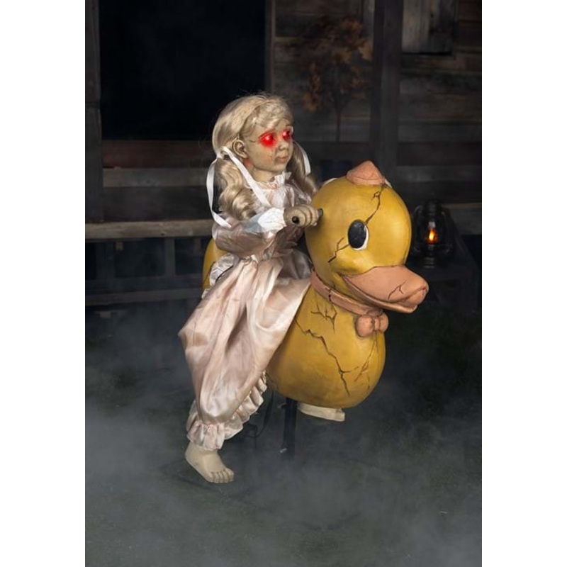 2.8FT Rocking Duck Doll Animatronic Decoration Standard