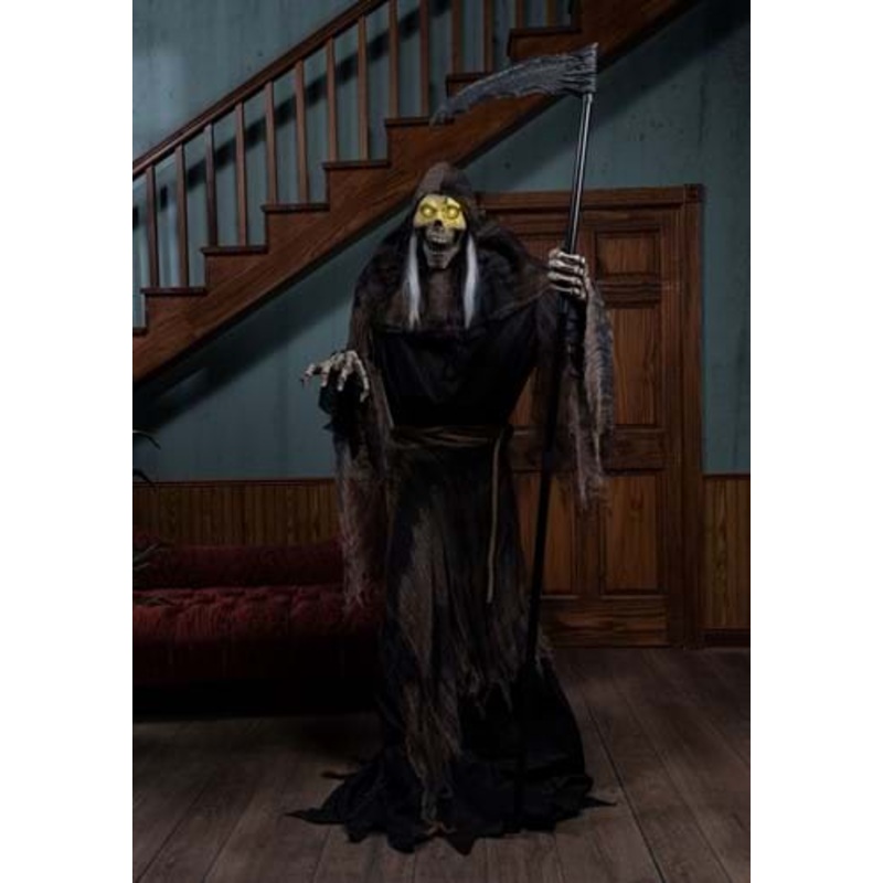 6 Foot Lunging Reaper Animatronic Seasonal Visions International Decoration Standard