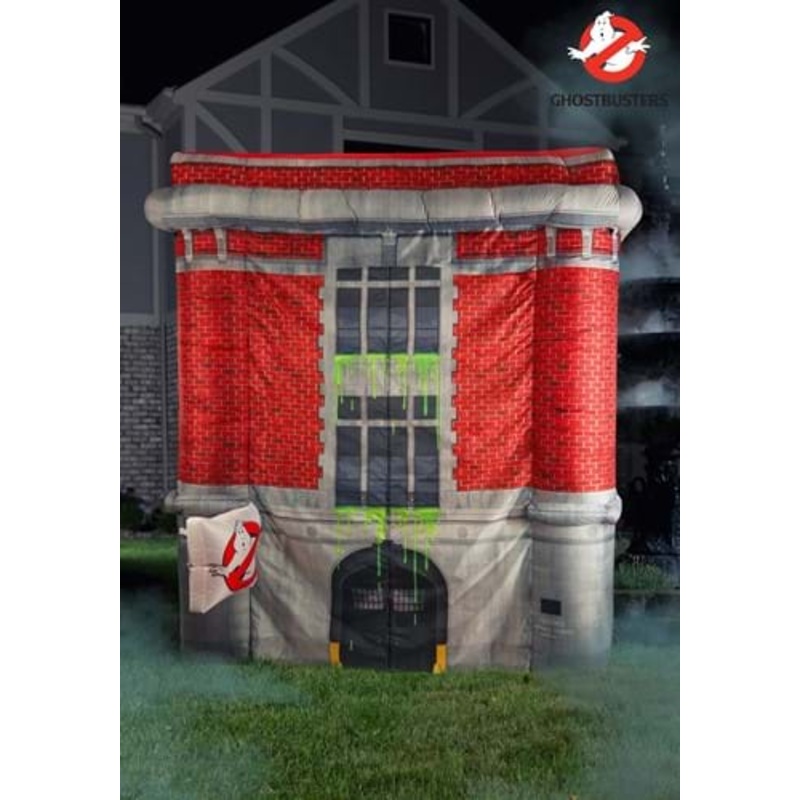9FT Ghostbusters Inflatable Firehouse Halloween Decoration Standard