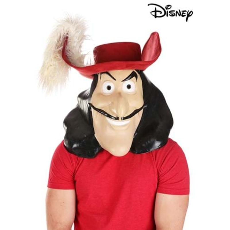 Captain Hook Latex Mask for Adults Standard