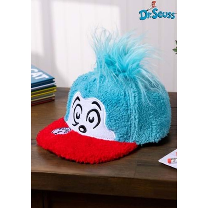 Dr. Seuss Thing 1 Fuzzy Cap Standard