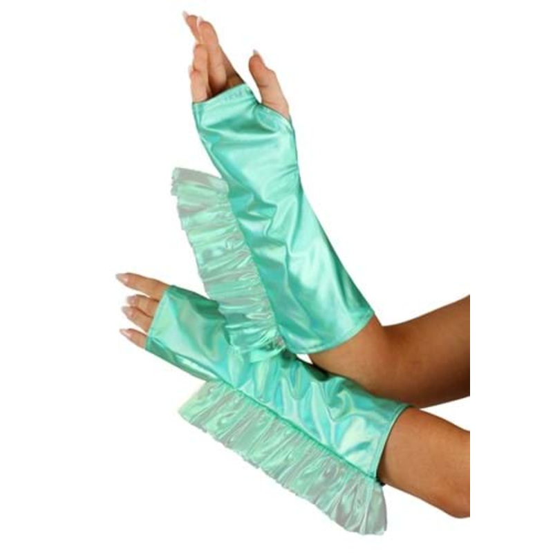 Mermaid Costume Fingerless Gloves Standard