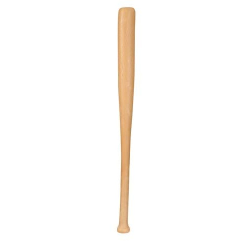 Plastic Baseball Bat Wood Look for Kids Standard