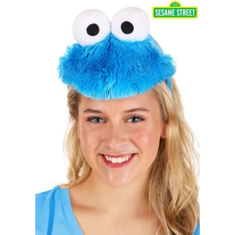 Sesame Street Cookie Monster Face Costume Headband Standard